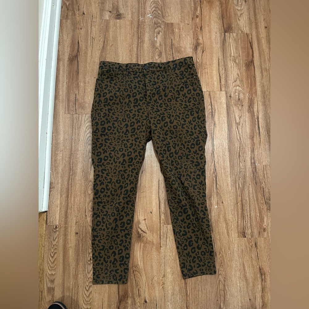 Sanctuary Leopard Print Denim jeans